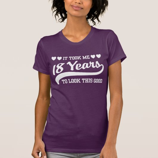 18e verjaardag t-shirt (Voorkant)
