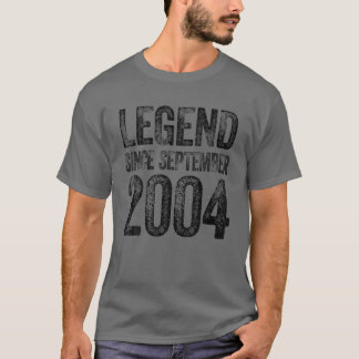 18e verjaardag T-shirt september geboren 18 jaar L