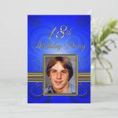 18e verjaardag Uitnodiging (Staand voorkant)