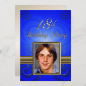 18e verjaardag Uitnodiging (Voorkant / Achterkant)