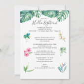 18e verjaardag Uitnodigingen Luau Pool Party (Voorkant)