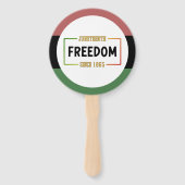 18e verjaardag van de Zwarte Vrijheid Handwaaier (Voorkant)