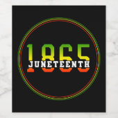 18e verjaardag van de Zwarte Vrijheid Wijn Etiket (Enkel label)