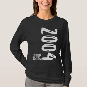 18e verjaardag van het meisje van 18 jaar 2004 1 t-shirt