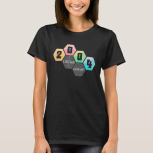 18e verjaardag van het meisje van 18 jaar 2004 23 t-shirt