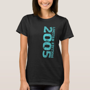 18e verjaardag van het meisje van 18 jaar 2005 t-shirt