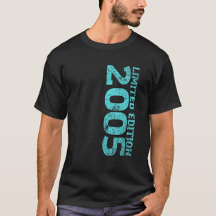 18e verjaardag van het meisje van 18 jaar 2005 t-shirt
