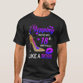 18e verjaardag van vrouwen die in 18 luiaard valle t-shirt