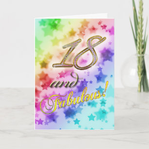 18e verjaardag voor iemand Fabulous Kaart