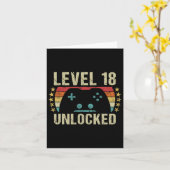 18e Verjaardagscadeau 18 Jaar Oud Jongen Meisje G Kaart (Gele Bloem)