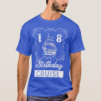 18e verjaardagscruise t-shirt