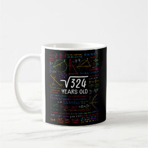 18e vierkante wortel 324 18 jaar koffiemok