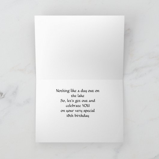 **18e VIRTHDAY** KIJK UIT EN CELEBRAAT "U" Kaart (Binnen)