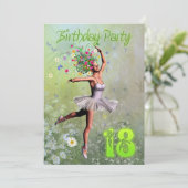 18ème anniversaire invitation de fête (Debout devant)