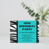 18ème Aqua Zebra Invitations (Debout devant)