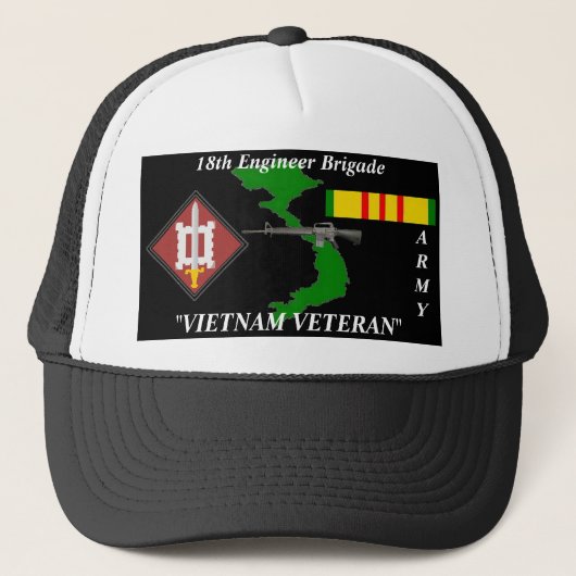 18ème Casquettes de boule de vétéran du Vietnam de (Devant)