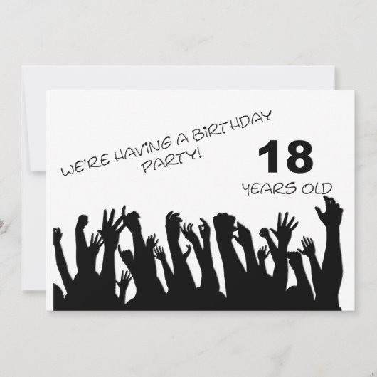 18ème invitation à la fête avec foule (Devant)