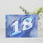 18ème invitation de fête d'anniversaire (Debout devant)