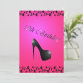 18ème Invitation de fête d'anniversaire pour des (Debout devant)