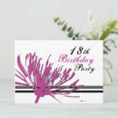 18èmes cartes d'invitation de fête d'anniversaire (Debout devant)