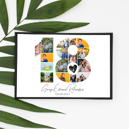 18th Birthday Photo Collage Poster Keepsake