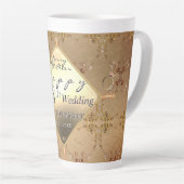 18th Cat's Eye Wedding Anniversary  Latte Mok (Rechterhoek)