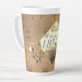 18th Cat's Eye Wedding Anniversary  Latte Mok (Linkerhoek)