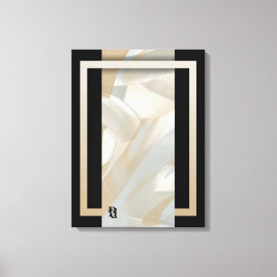 18x24" Sandy Tornado Trend Abstracte Kunst Beige Canvas Afdruk