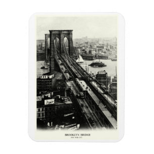 1900 Brooklyn Bridge Magneet