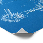 1900 Chainless Bicycle Design Patent Art Print (Hoek)