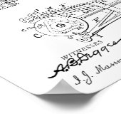 1900 Chainless Bicycle Design Patent Art Print (Hoek)