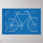 1900 Chainless Bicycle Design Patent Art Print (Voorkant)