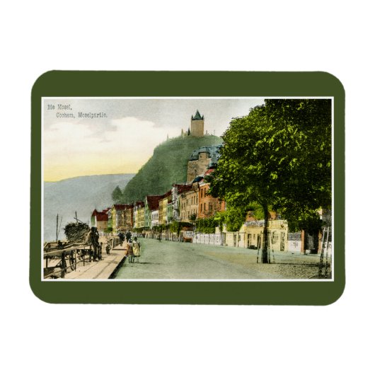 1900 Cochem Mosel Moezel rivier Duitsland Magneet (Horizontaal)