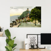 1900 Cochem Mosel Moselle Duitsland Poster (Thuiskantoor)