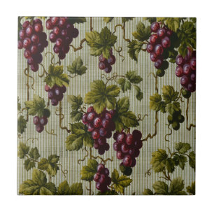 1900 druiven Fruit Botanische Design Tegeltje