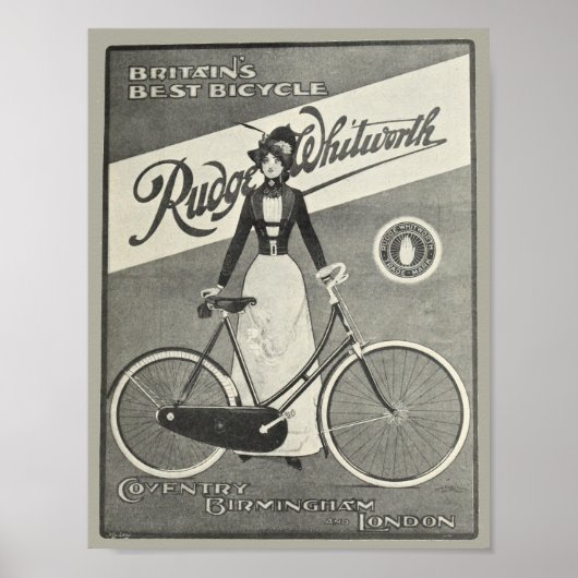 1900 fietsenRudge Whitworth en Art Poster (Voorkant)