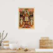 1900 fietspalmbanden en kunstdrukken poster (Keuken)