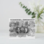 1900 Mckinley-Teddy Roosevelt Briefkaart (Staand voorkant)