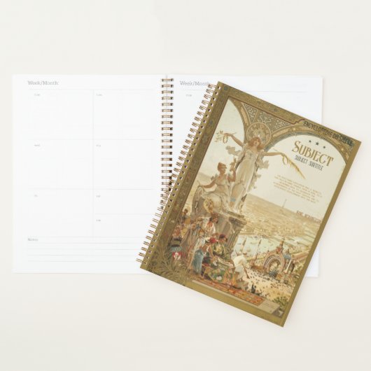 1900 Paris Affiche d'exposition Planificateur pers (Devant avec enveloppe)