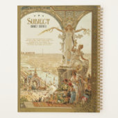 1900 Paris Exhibition Poster Gepersonaliseerde Pla Planner (Achterkant)
