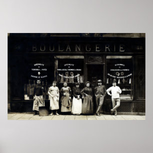 1900 Parisiaanse bakkerij Poster