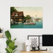 1900 Treib en het Lucerne-meer Poster (Thuiskantoor)