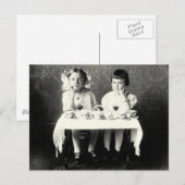 1900 Vriendinnen Tea Party Briefkaart (Voorkant / Achterkant)