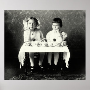 1900 Vriendinnen Tea Party Poster