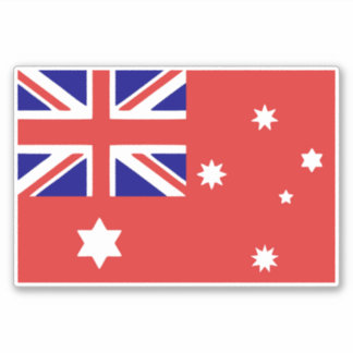 1901 Australische volkeren land vlag 3:2 verhoudin Sticker