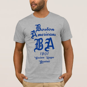1901 Boston American Baseball ⚾ Westerne Liga T-shirt