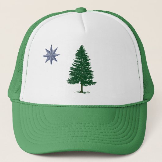 1901 casquette de drapeau du Maine - style vintage (Devant)