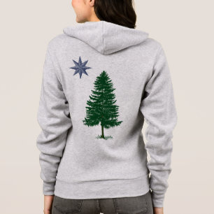 1901 drapeau du Maine - sweat - shirt à capuche