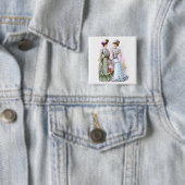 1901  jurken vierkante button 5,1 cm (In situ)