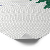 1901 Maine Flag Faux Cross-Stitch Poster (Hoek)